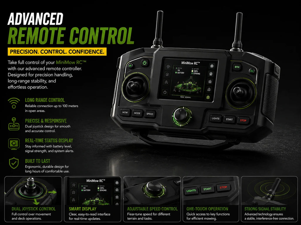 TerraMow RC™ Remote-Control Lawn Mower