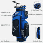 UNIHIMAL Golf Cart Bag | 14-Way Dividers & Rain Cover