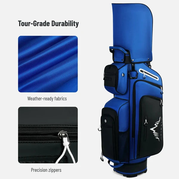 UNIHIMAL Golf Cart Bag | 14-Way Dividers & Rain Cover