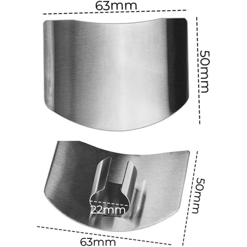 🔪 Stainless Steel Finger Guard