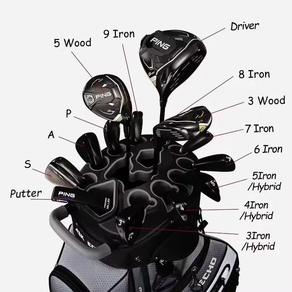 Golf T-LOCK Cart Bag 14 Way Organizer Dividers Quiet Golf Bag