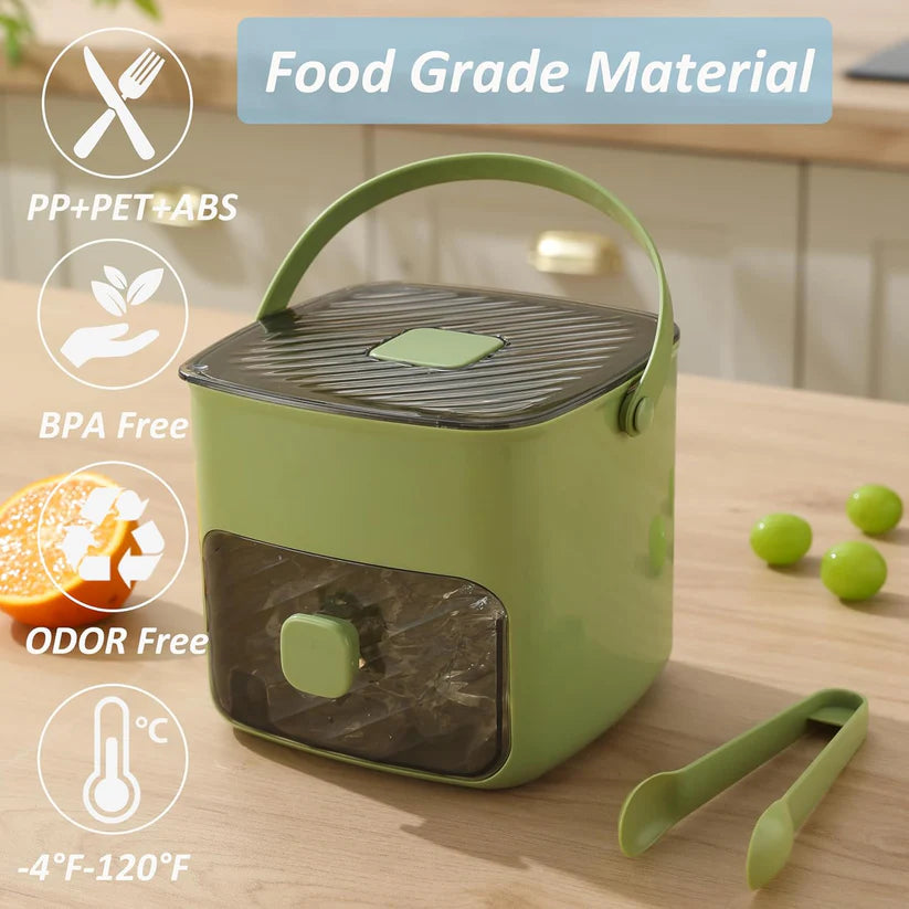 🧊❄️Ice Cube Tray with Lid and Bin – Make Ice-Making Simple