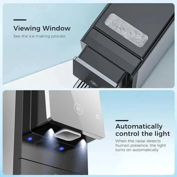 Countertop Nugget Ice Maker with Touch-Free Dispensing
