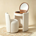 ⚡Limited-time offer⚡Modern Makeup Vanity Set with LED Mirror, Stool & Large Storage